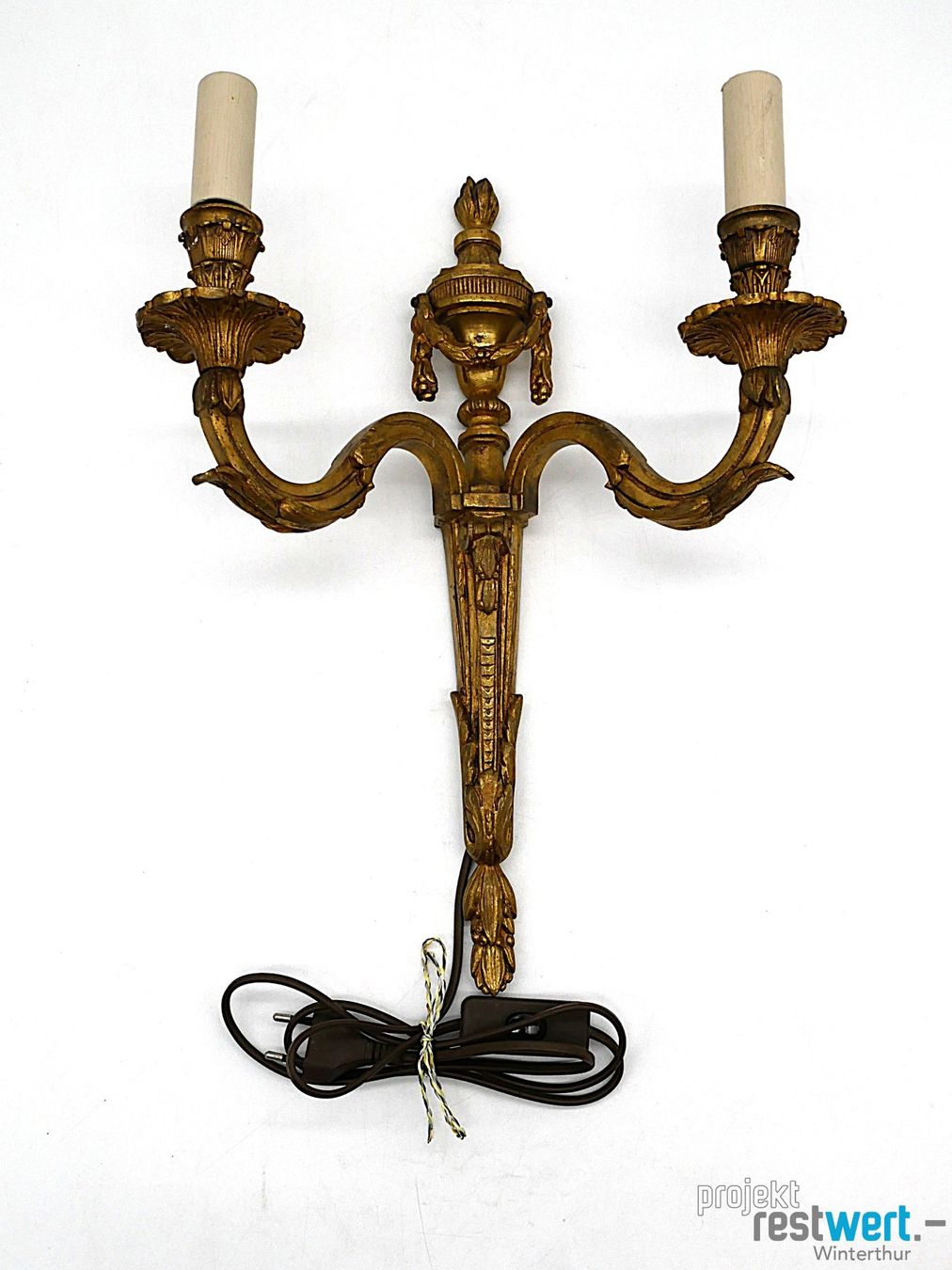 Lampade: BRONZEWANDLEUCHTER Vergoldet – Usato da Winterthur venduto da Restwert_Winterthur 4