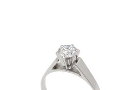 Brillant Solitär Ring ca. 0.65ct VS/G 18K Weissgold *S4559
