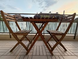 IKEA ASKHOLMEN set table and 2 chairs 