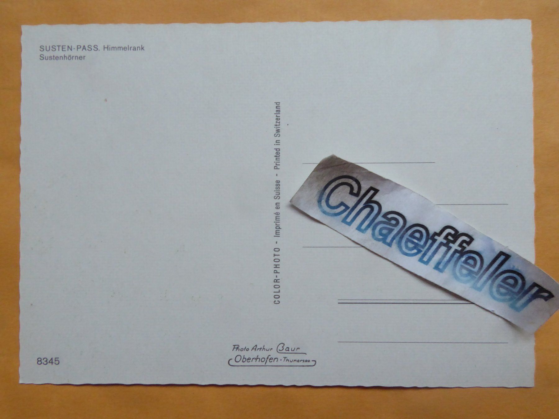 Cartes postales: Susten - Pass, Himmelrank – D'occasion à Zürich par Chaeffeler 1