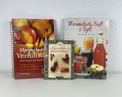 3 x Kochbücher für Marmelade