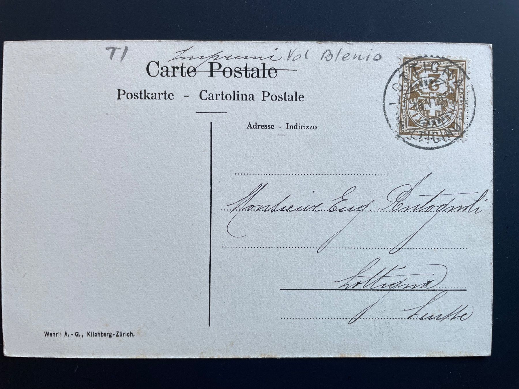 Cartoline postali: Olivone, Blenio – Usato da Faido venduto da Luca555 1