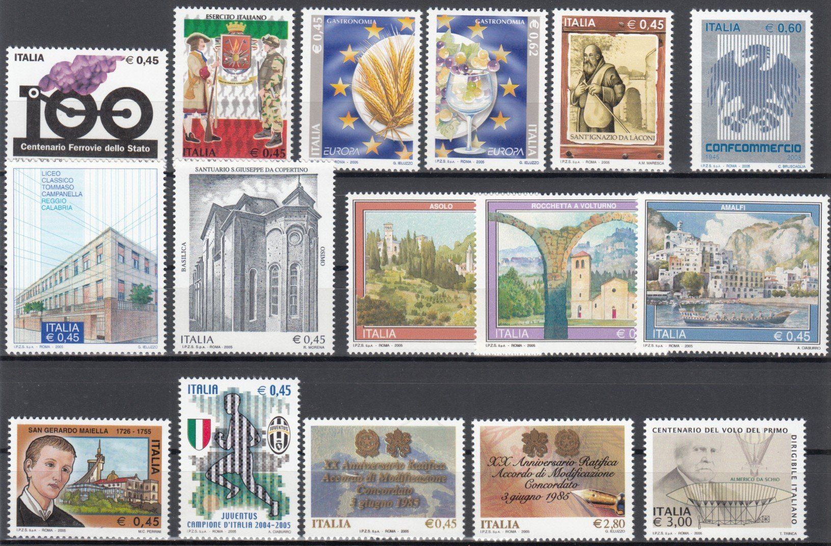Tutti i francobolli: Italien 2005 postfrisch – Usato da Bürglen TG venduto da StampGraf 2