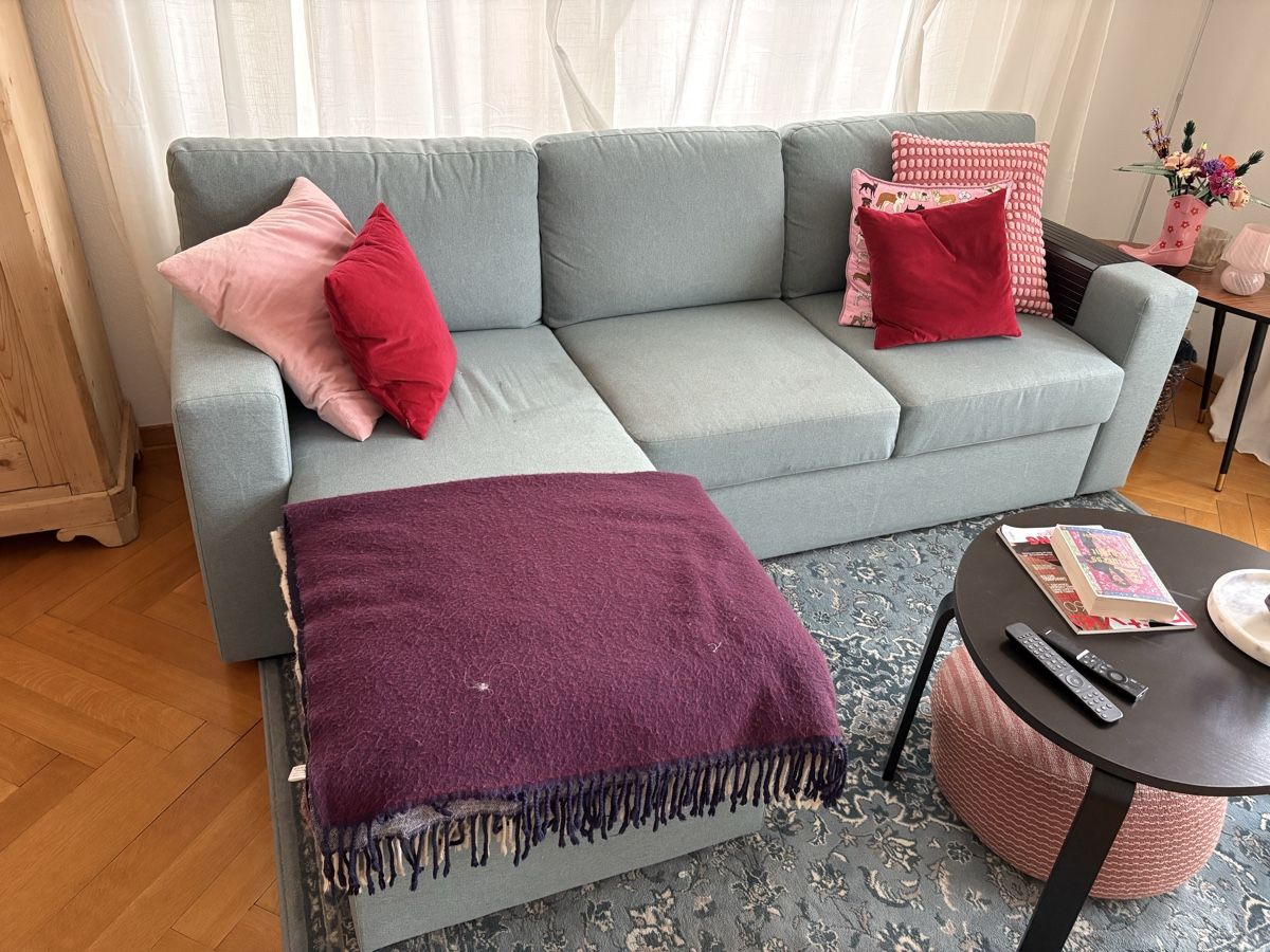 Divani: Ikea Ausziehsofa Barslöv grautürkis – Usato da St. Gallen venduto da KatieEugster