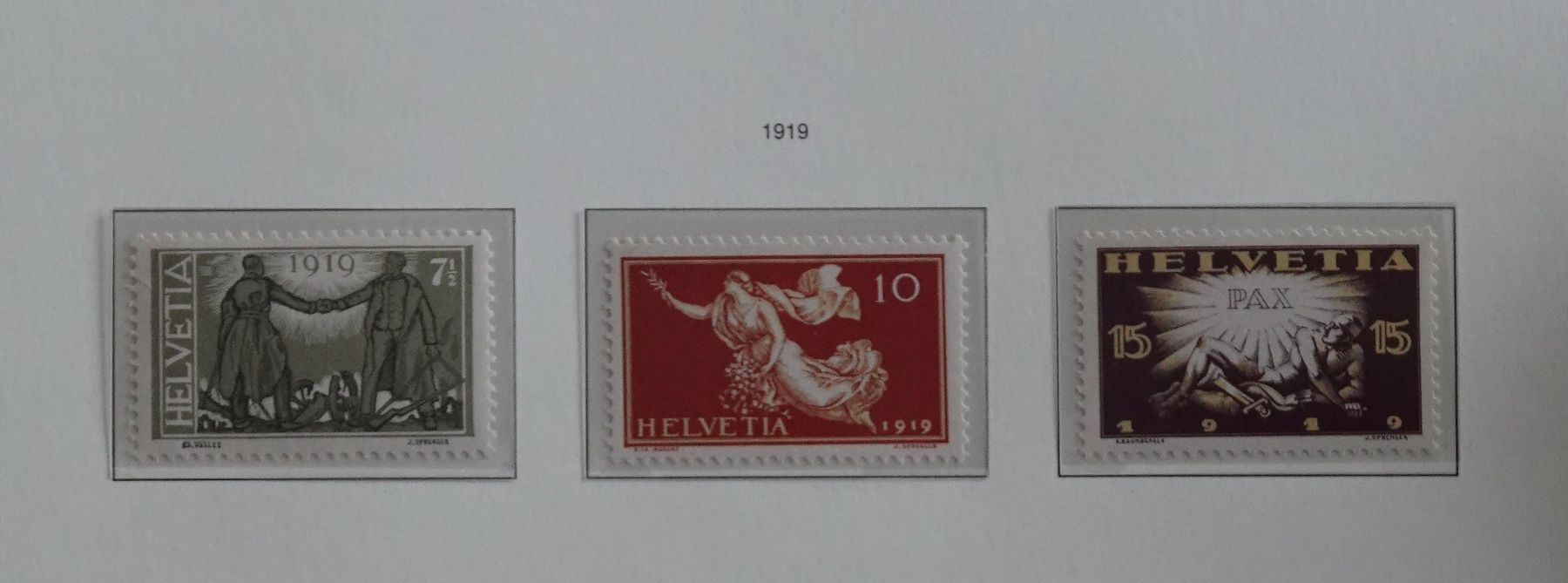 Tous les timbres: Friedensmarken 1919 ungestempelt – Neuf (Voir description) à Goldau par Bofi0