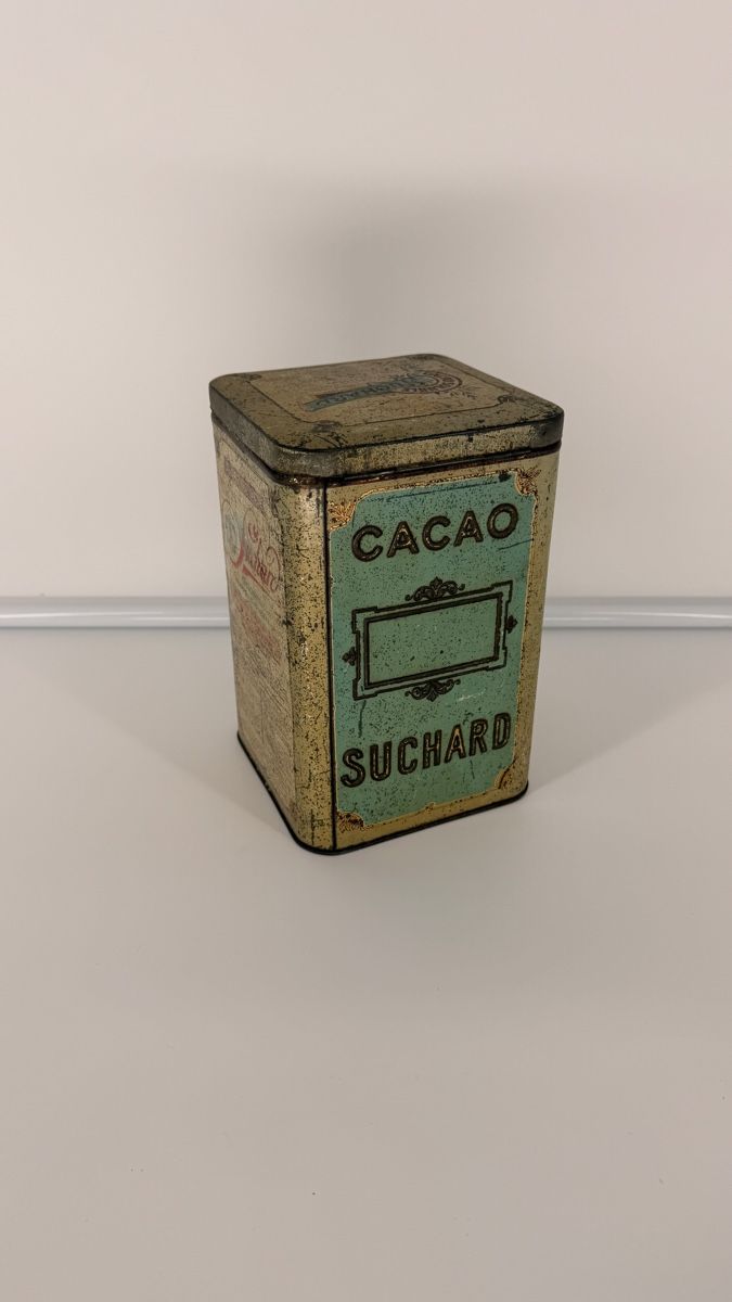 Contenitori & Simili: Kakaodose Suchard alte Blechdose 22x14x14cm – Usato da Rotkreuz venduto da perlengott 1