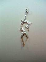 Wundervoller Ketten Anhänger Tribal 925er Sterling Silber