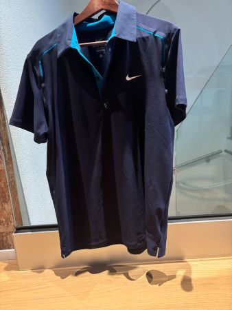 Federer Polo Nike Dri-Fit bleu marine taille L jamais porté