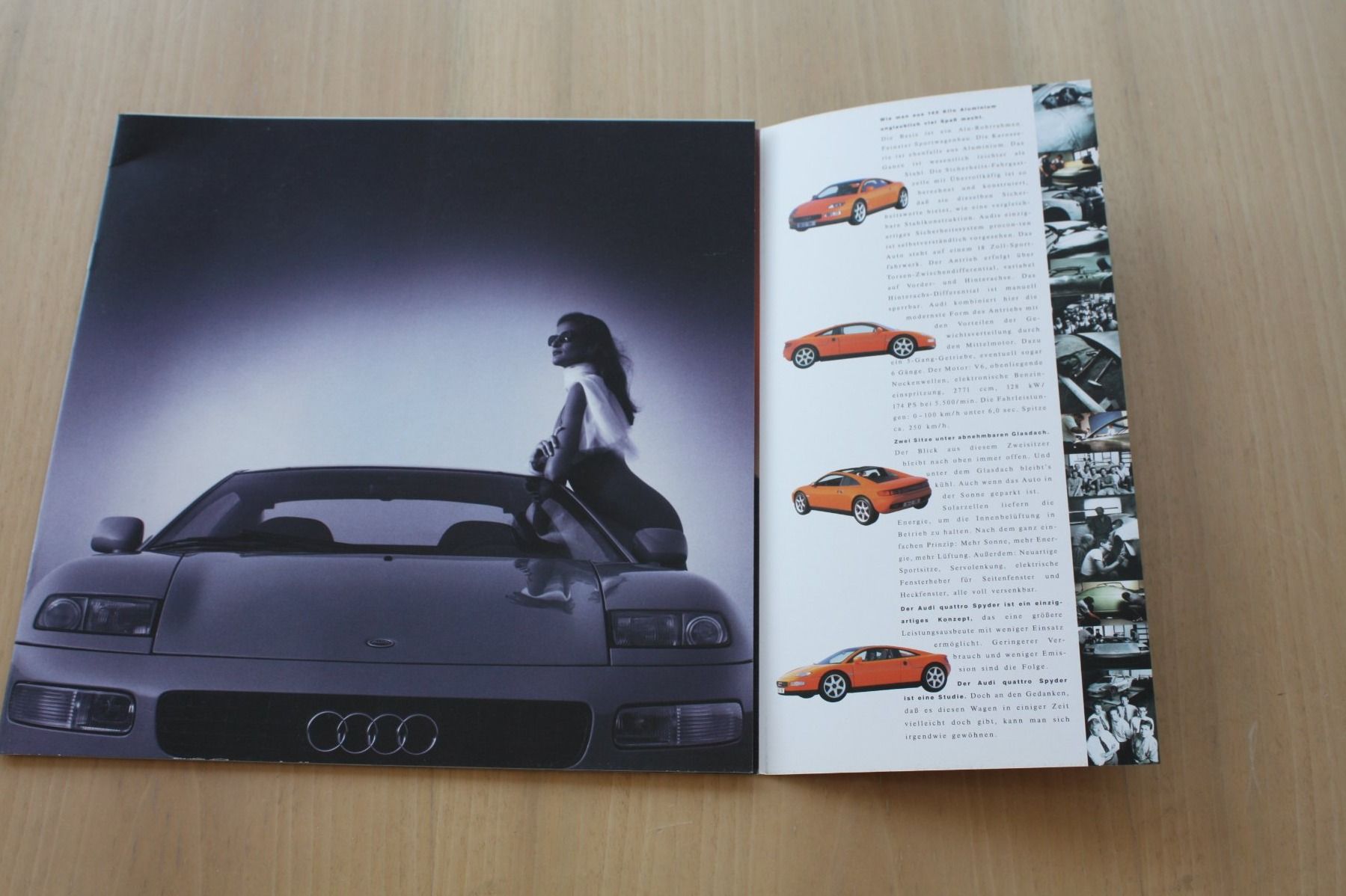Audi Documenti: Audi Quattro Spyder Studie Modell Prospekt – Usato da Wikon venduto da erwin400 1