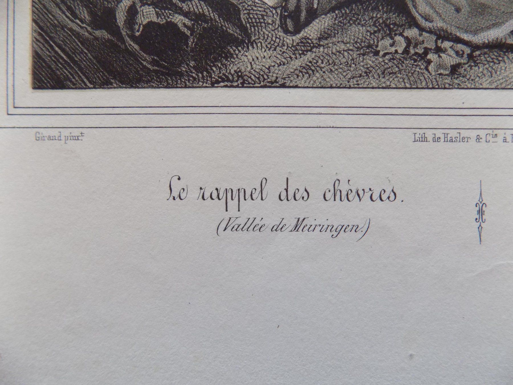 Gravures: Der Ziegenhirte Meiringen – D'occasion à Risch par Antikfee 2