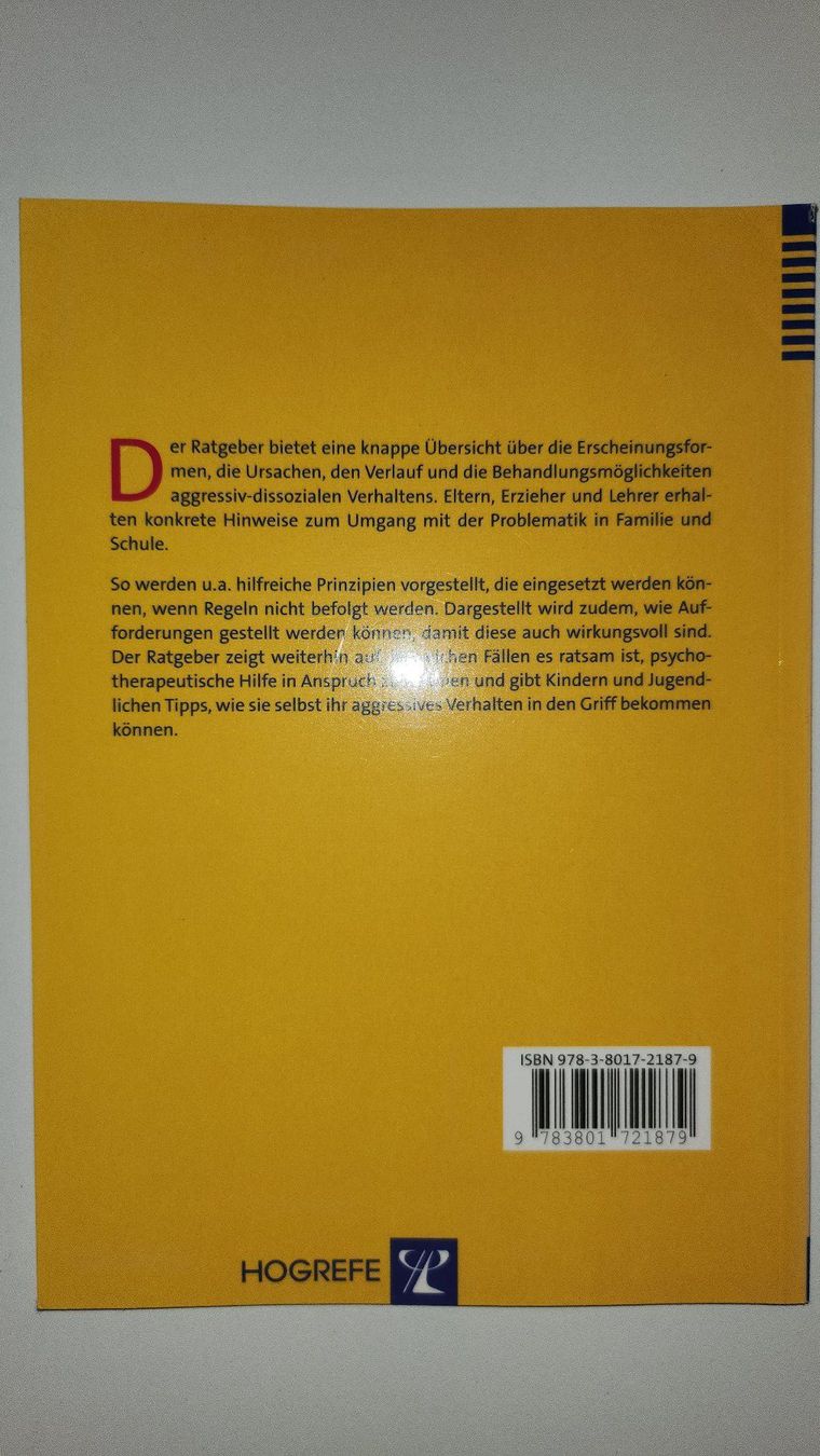 Bücher: Ratgeber: Aggressives Verhalten, Döpfner/Schmidt – Gebraucht aus Dietikon von Buchantiqdietikon 1