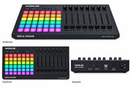 MIDI Controller Worlde Orca Pad48 48 Pads 8 Fader neu