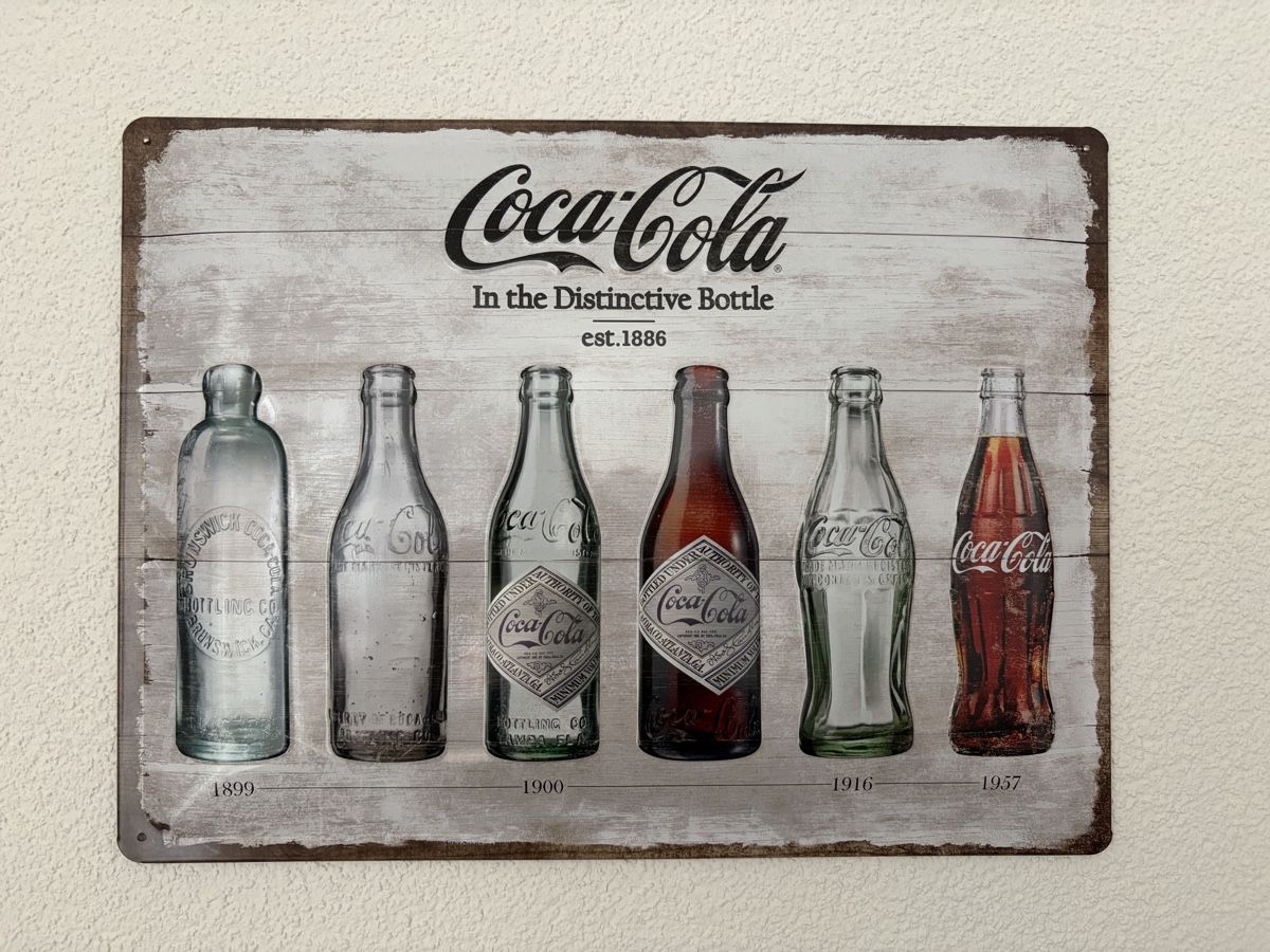 Coca-Cola Insegne: Coca-Cola Blechschild – Usato da Weinfelden venduto da xon_