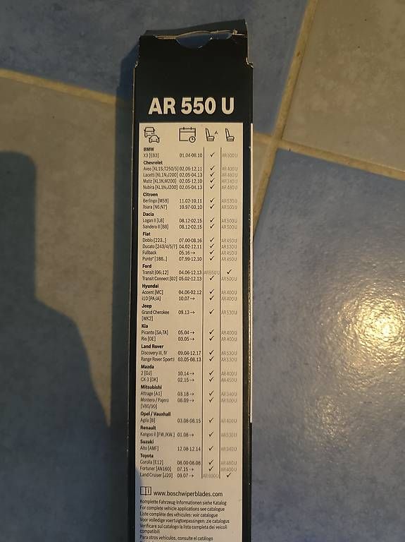 Alle Autoersatzteile: Bosch Aerotwin Scheibenwischer AR 550 U – Neu und originalverpackt aus Hölstein von dmi_my97 1