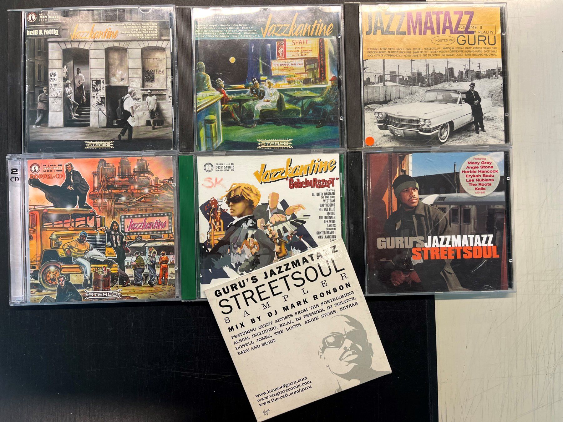CD: CD Sammlung Jazzkantine, Jazzmatazz, Guru, 7 Stück – Usato da Basel venduto da andipfandi