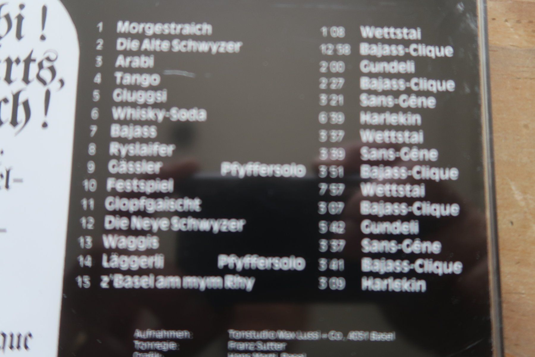 CDs: BASLER DRUMMEL- UND PFYFFER-MÄRSCH VOL. 1 - CD – D'occasion à Basel par Patiscat 2