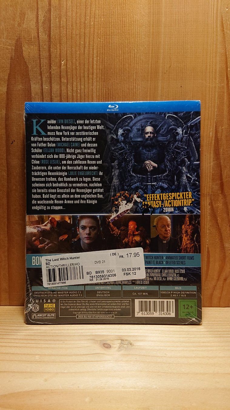Tutti i DVDs: THE LAST WITCH HUNTER Blu-Ray – Nuovo e nell'imballaggio originale da Wilderswil venduto da Exebub 1