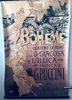 Poster La Boheme G. Puccini Italien ca 85 x 60