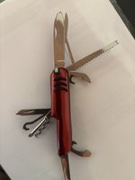 Taschenmesser rot mit Werkzeugen guter Zustand