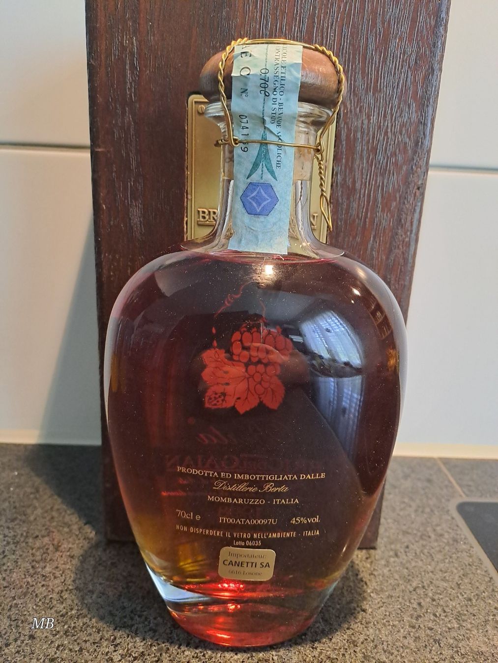 Berta Bevande alcoliche: Berta Grappa BRICDELGAIAN 1998 mit OHK – Nuovo e nell'imballaggio originale da Elsau venduto da Kellerraeumung 4