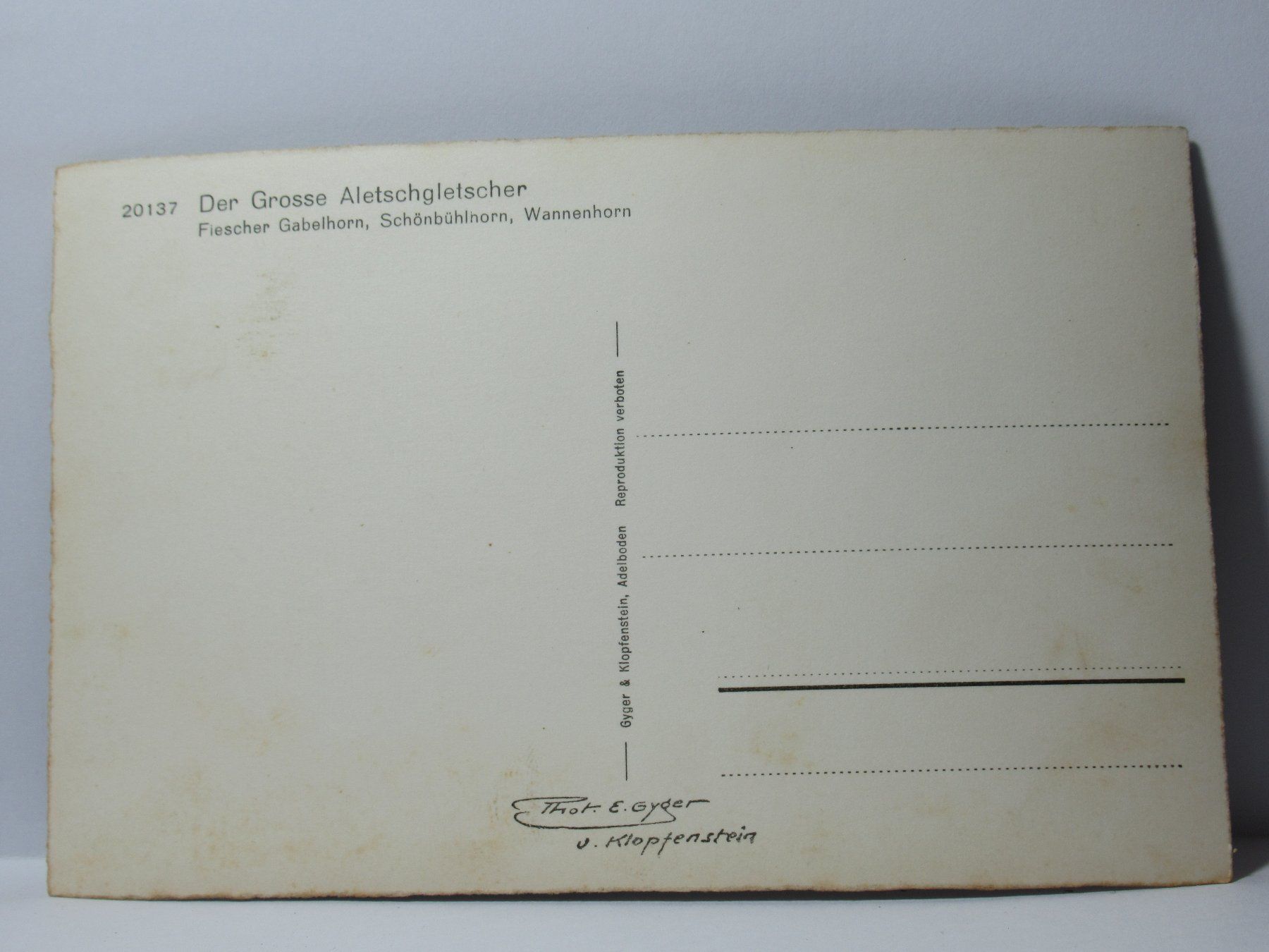 Cartes postales: Der grosse Aletschgletscher – Neuf (Voir description) à Grenchen par Bluemchen1900 1