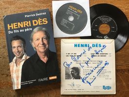 Henri Dès Livre/CD 8 titres et EP avec belle dédicace
