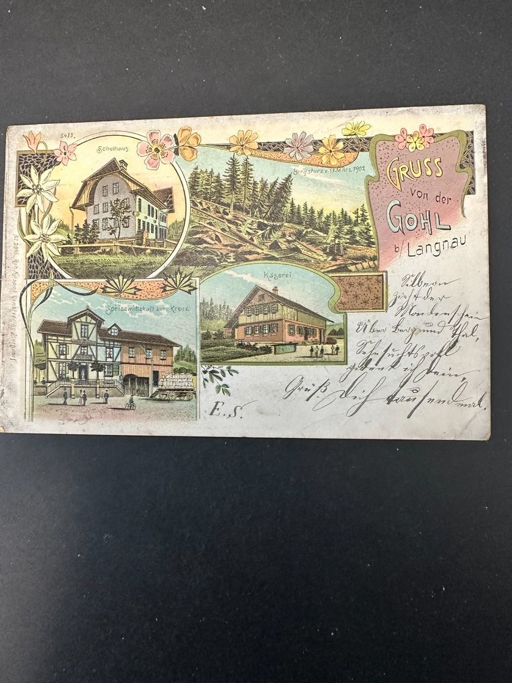 Cartoline postali: Ansichtskarte Gohl bei Langnau, selten – Usato da Lyssach venduto da Zsag
