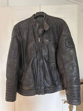 Bikerlederjacke Camp David XXL
