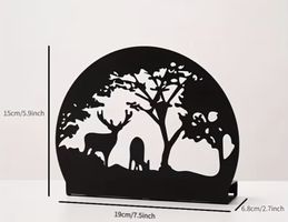 Teelicht Ständer Hirsch / Wald Kerzenständer