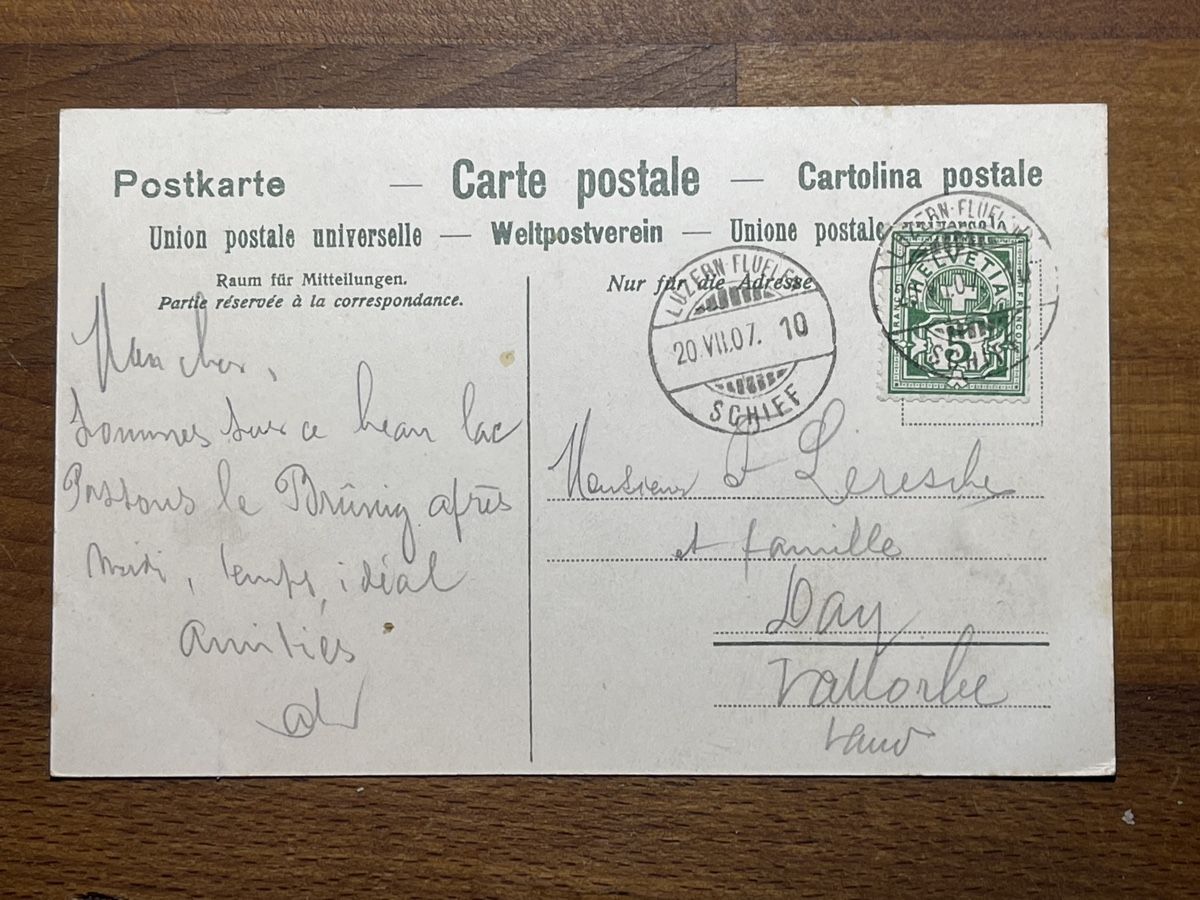 Cartoline postali: Alte Ansichtskarte von Vierwaldstättersee – Usato da Strengelbach venduto da Aschatan5 1