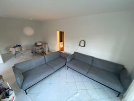 ÄPPLARYD 3er-Sofa, grau/schwarz, neuwertig, Top Zustand!