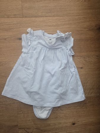 H&M Baby Kleid Sommer Gr. 62,  Röckli mit Body, gestreift