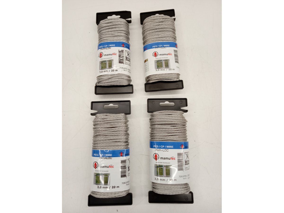 Corde: 4x Architekturseil à 20m, 3mm ø – Nuovo e nell'imballaggio originale da Kehrsatz venduto da ba-ch