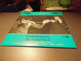 Schallplatte J.S. Bach, Violinkonzert Nr. 1 und Nr. 2