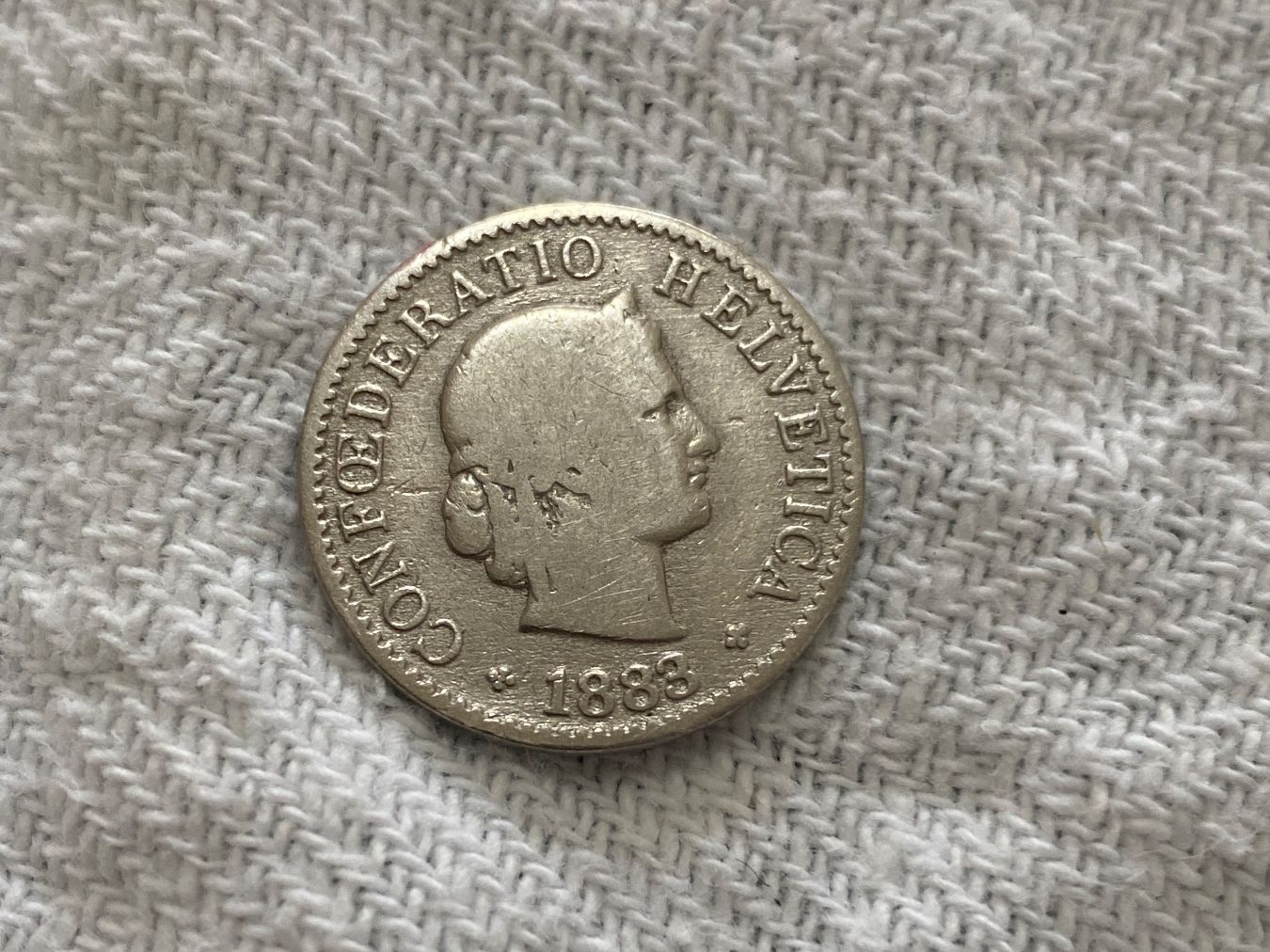 Alle Münzen: 5 centimes/rappen 1883 – Gebraucht aus Nyon von Ilmi09