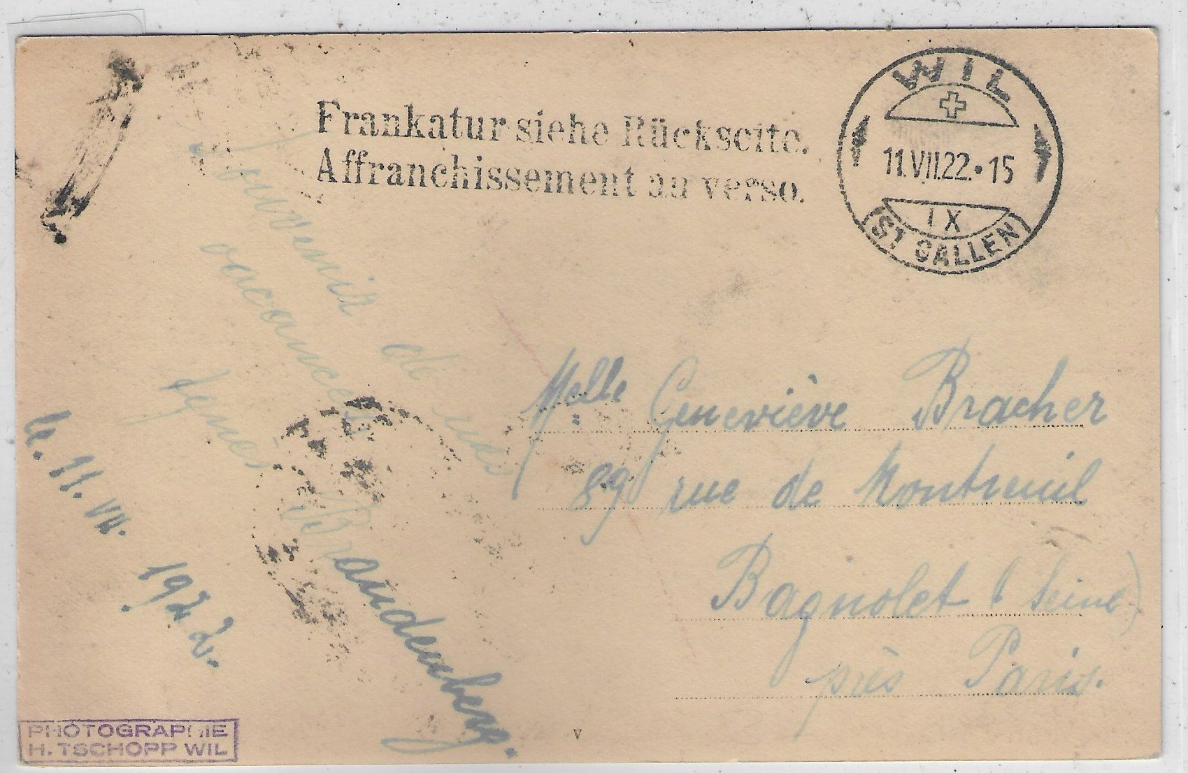 Cartoline postali: Wil SG - Generalansicht – Usato da Ettingen venduto da Kartenplanet 1