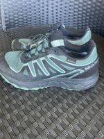 Salomon Wanderschuhe Gore-Tex grün schwarz Grösse 38