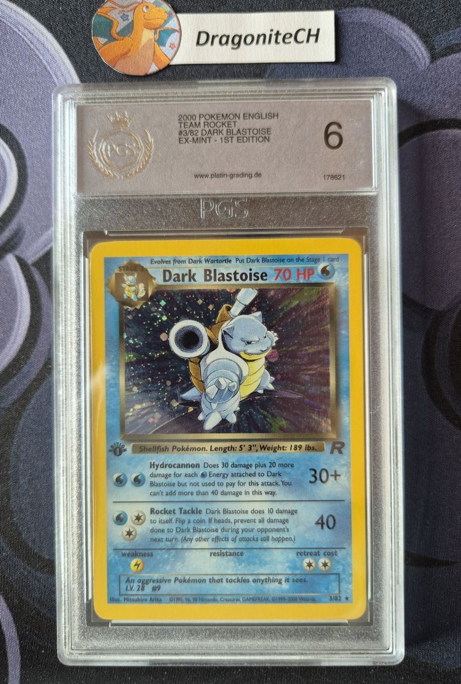 Pokémon Carte collezionabili: Pokemon Karte Dark Blastoise 1. Edition – Usato da Hünenberg venduto da DragoniteCH