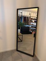 IKEA NISSEDAL Ganzkörperspiegel 65x150cm - Schwarz - wie neu