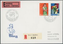 1962 Pro Juventute - Blockausschnitte - Ersttagsbrief FDC ET