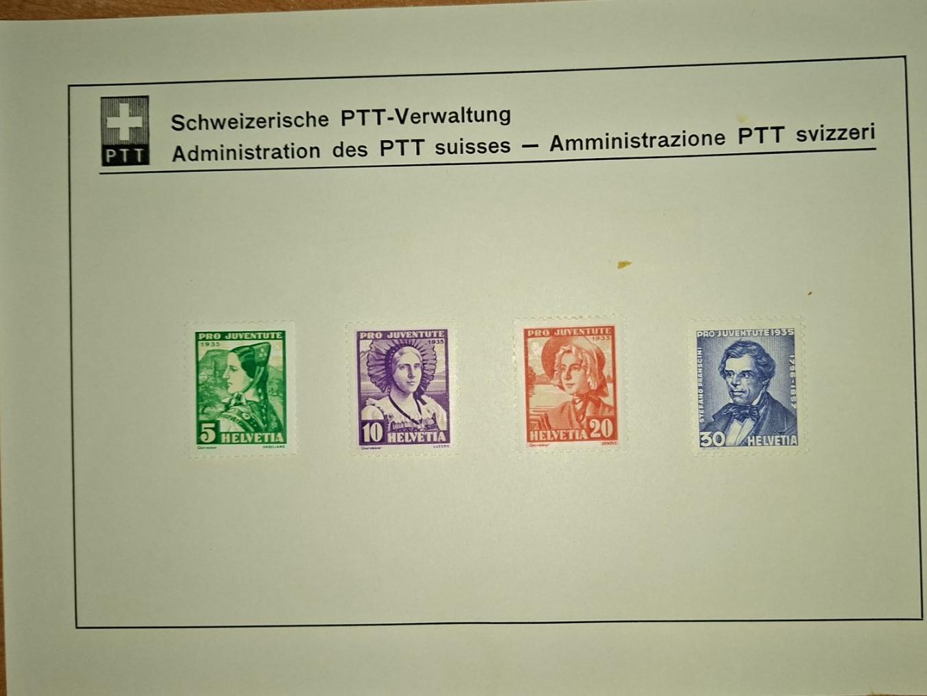 PJ035 - Feuillet PTT Pro Juventute 1935 (D'occasion) à Trélex pour CHF ...