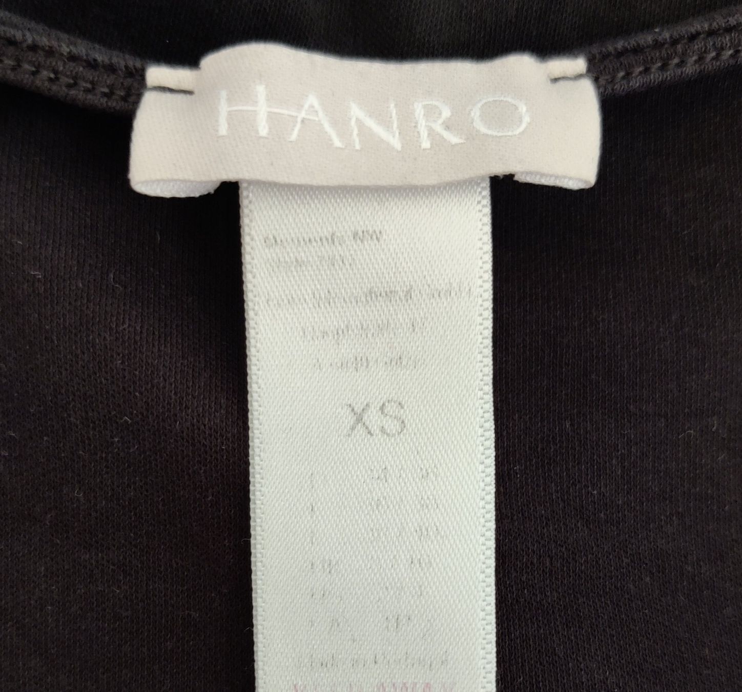 Hanro T-shirt: HANRO Spitzen Pullover Pulli Bluse Shirt Baumwolle black XS – Usato da Winterthur venduto da Lotusherz 3