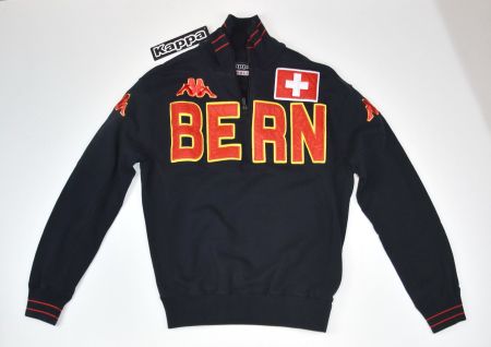 Kappa Herren Pullover Bern Suisse/Lp:129 Fr/schwarz/Gr.S/NEU