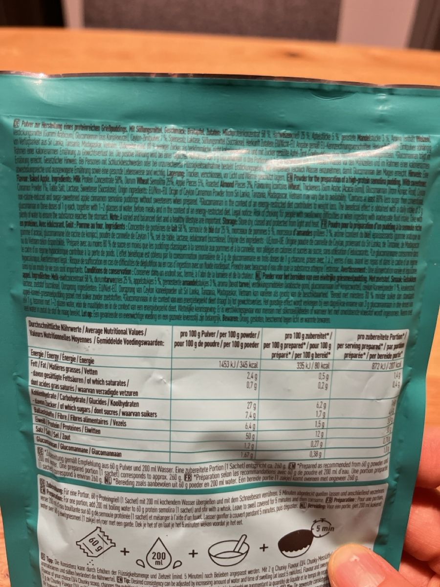 More Nutrition Lebensmittel & Spezialitäten: More PROTEIN GRIESSPUDDING Baked Apple – Neu und originalverpackt aus Baar von Girlpower1994 2