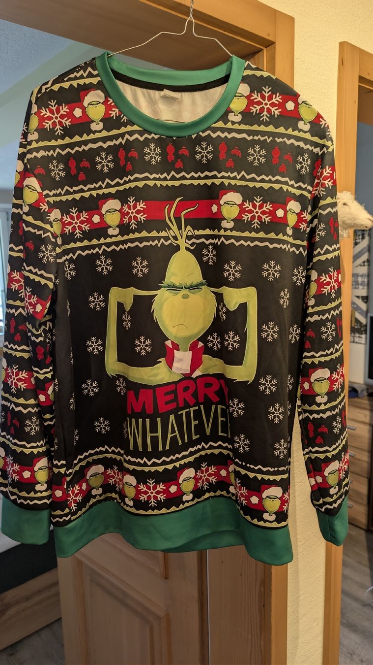 Maglioni & Felpe: Grinch Pullover Merry Whatever schwarz bunt neu – Nuovo (secondo la descrizione) da Adelboden venduto da Markusandra 1