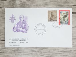 CL05 Enveloppe + Timbre Poste Vaticane 1978