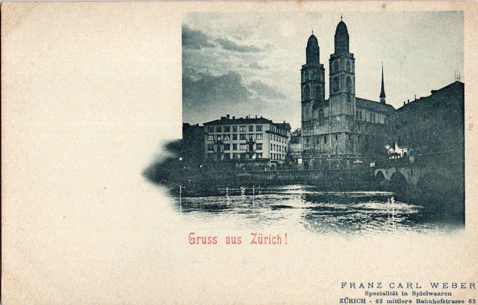 Cartoline postali: Gruss aus Zürich – Nuovo (secondo la descrizione) da Melano venduto da pisonsdro