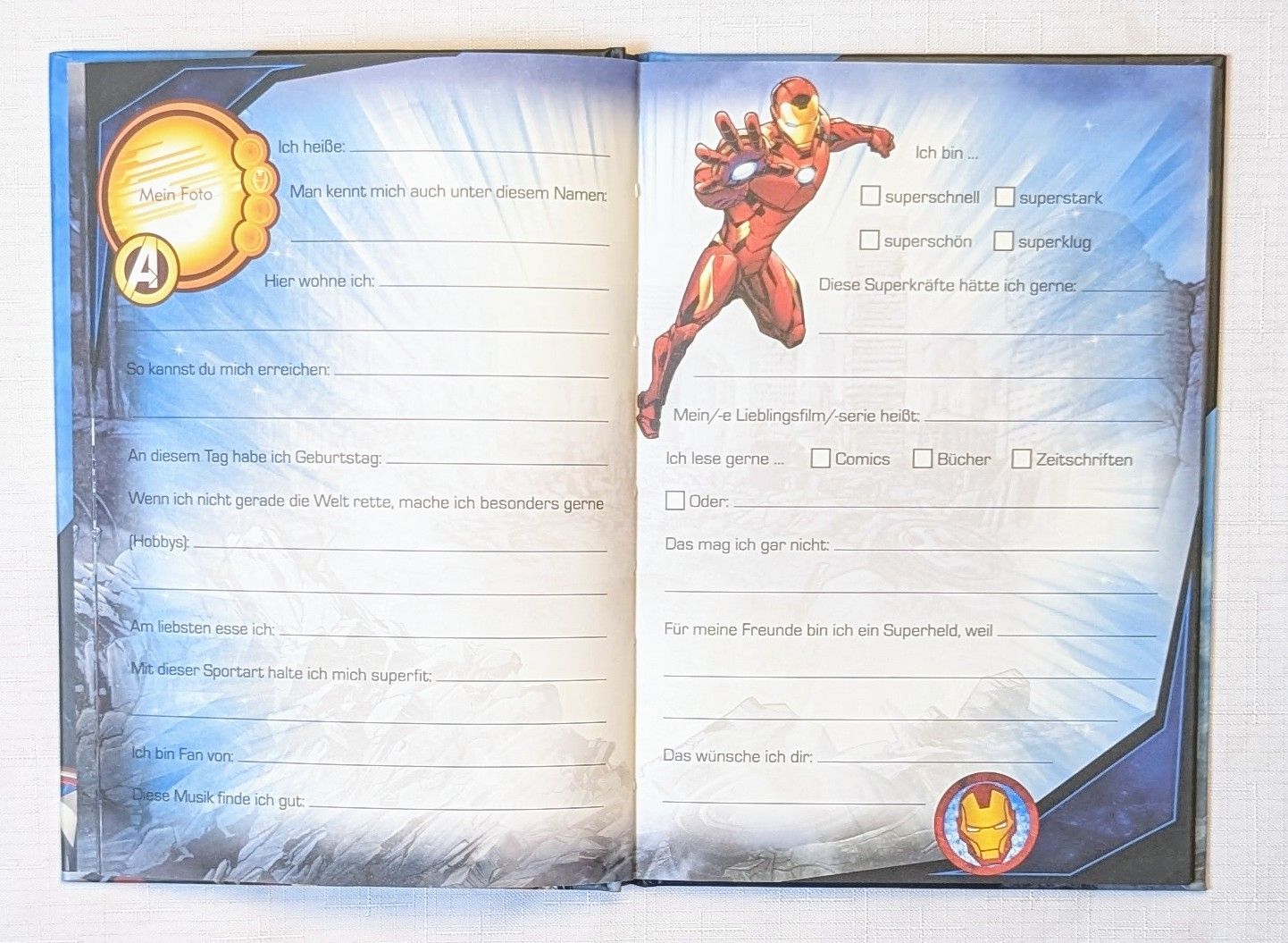 Livres: Marvel Avengers Freundebuch - Freundschaftsbuch – Neuf (Voir description) à Wängi par ABIZONE-86 2