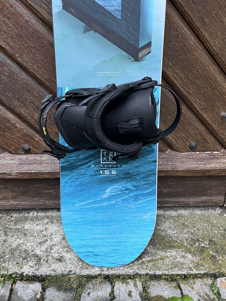 Board: Nitro - Team Exposure Snowboard inkl. Bindung – Usato da Unterseen venduto da BiancaNBozo 2