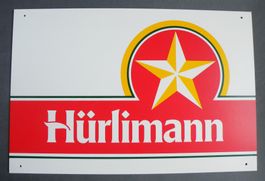 🔴 Brauerei HÜRLIMANN Bier Werbetafel Plastik Hürlimaa 🔴